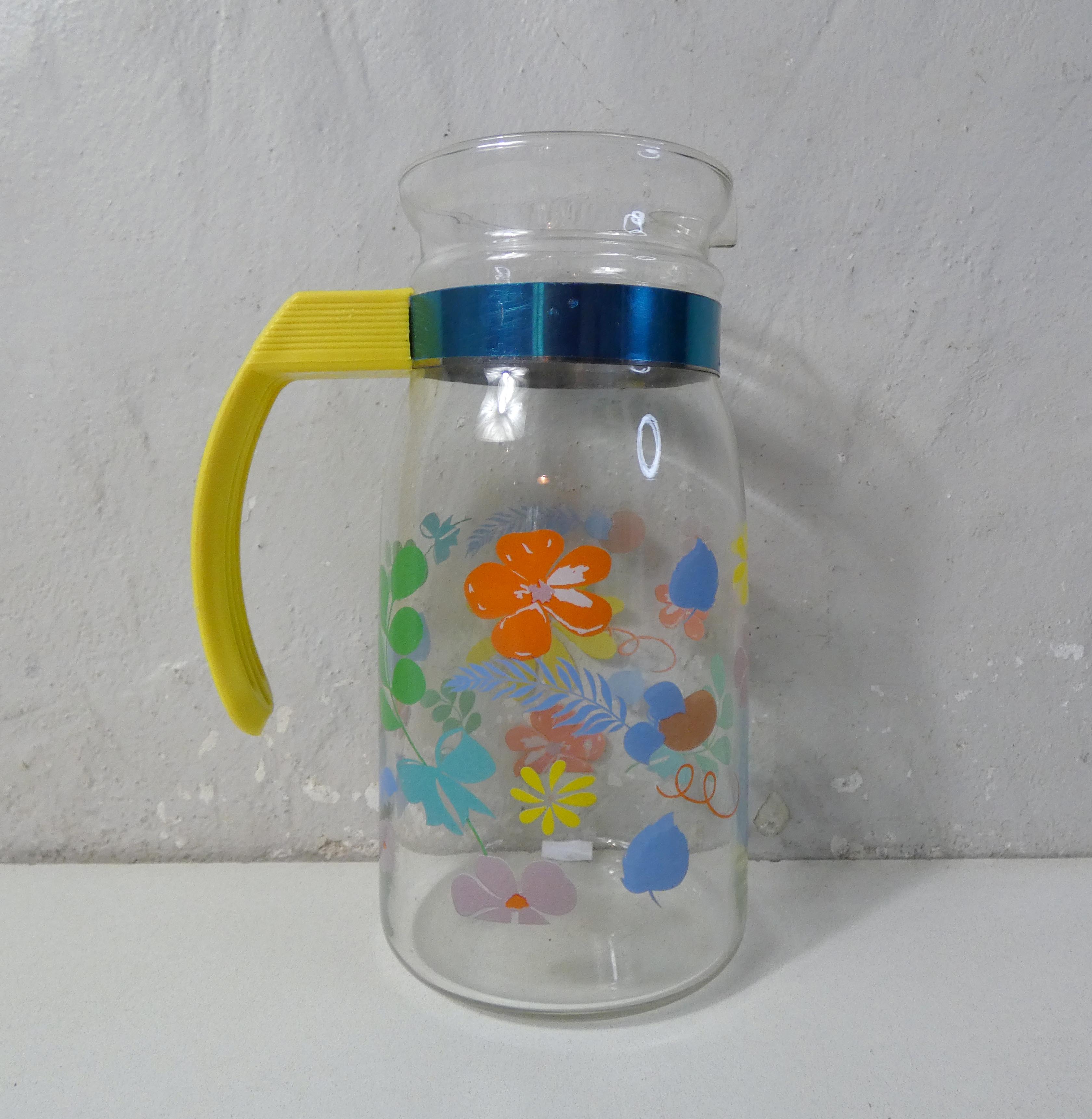 Vintage 70s flower decanter