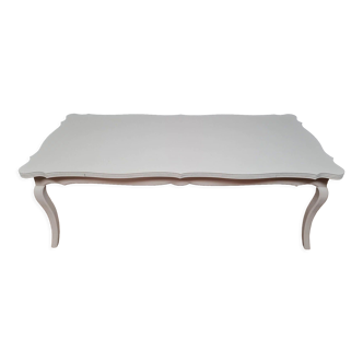 Table style Louis XV rocaille en bois laqué vers 1950