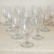 10 19th century stemmed glasses patterned with Greek nets Napoleon III