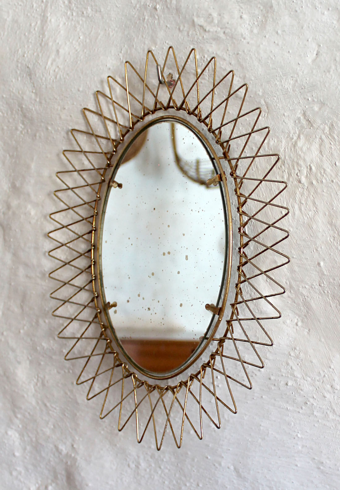 Transformable golden mirror  27x34cm