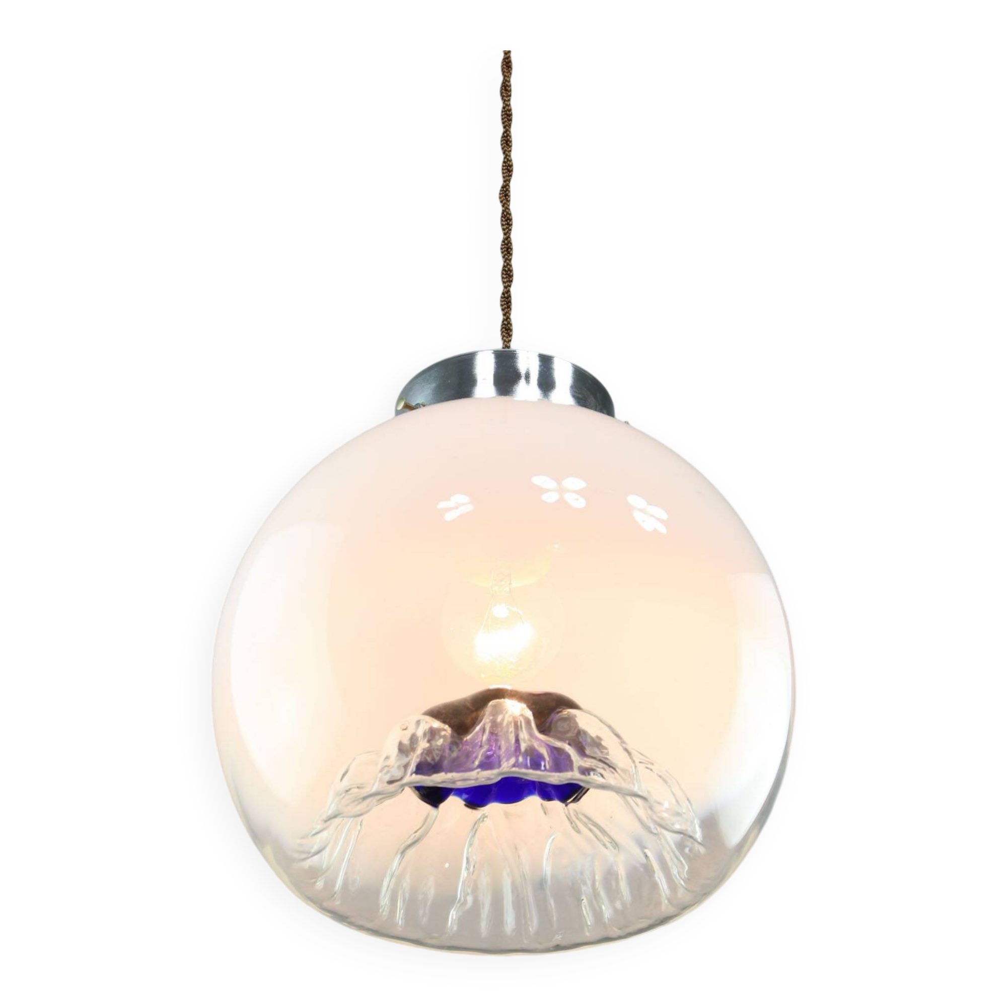 Mid-Century Murano Glass Pendant from Mazzega, 60s