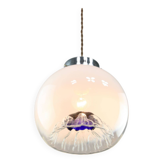 Suspension en verre de Murano du milieu du siècle de Mazzega, années 60