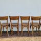 Série de 6 chaises de bistrot restaurant ancienne vintage- 1950s
