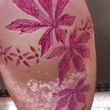 SUPERB GLASS PASTE VASE SIGNED LEGRAS RUBY SERIES