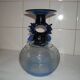 Coupe de verre Murano décorative bleu cobalt