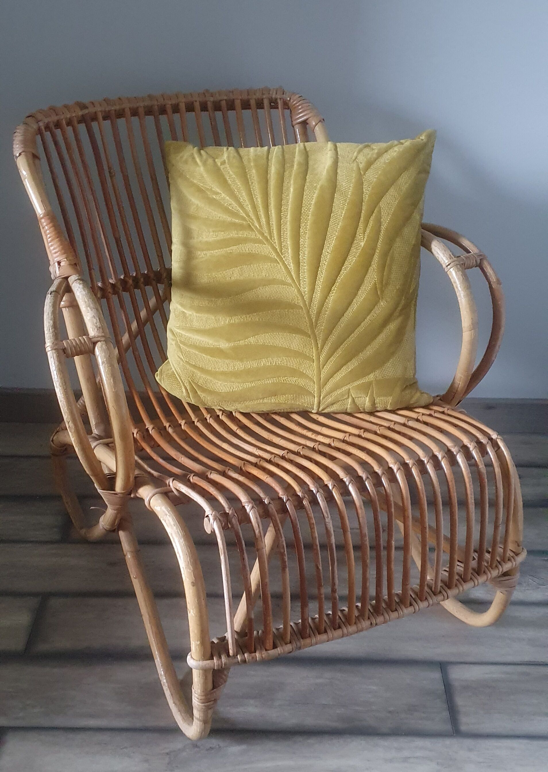 Rattan armchair