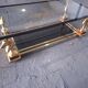 1970s Glass Coffee Table with Horse Heads