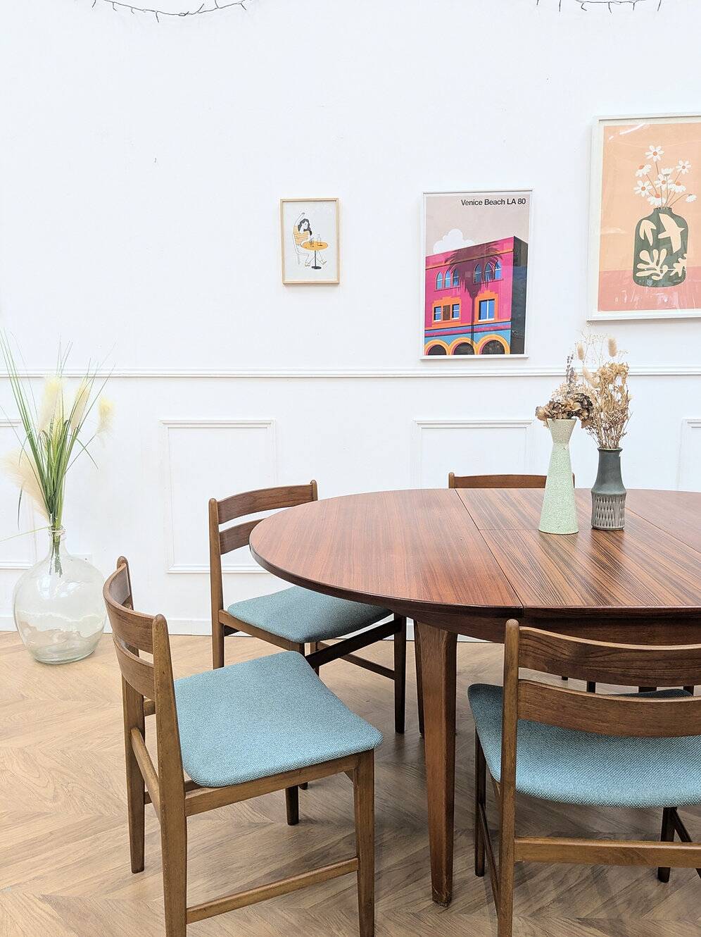 6 chaises vintage design scandinaves