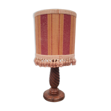 Wooden foot table lamp lampshade