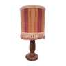 Wooden foot table lamp lampshade