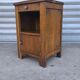 Art Deco bedside table in solid oak