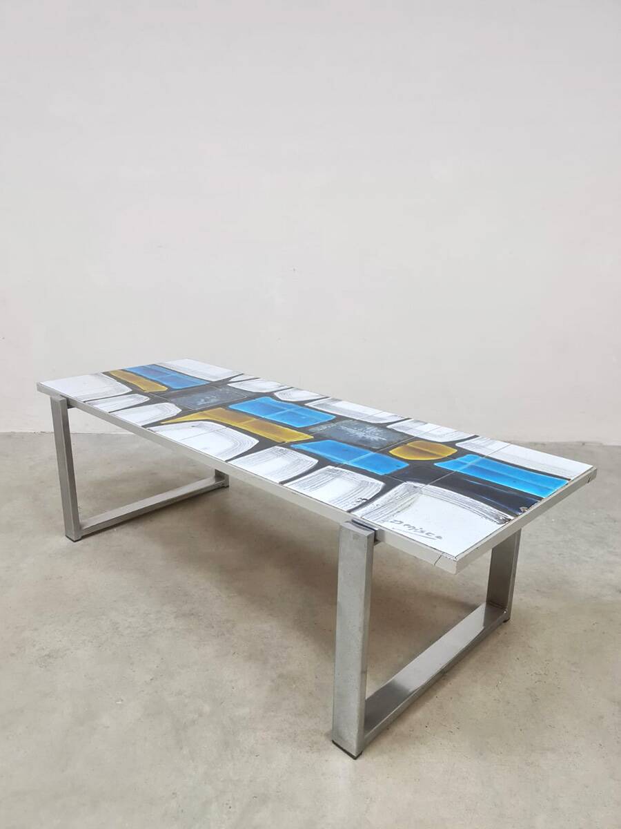 Vintage design Denisco ceramic tile coffee table 1960