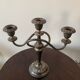 Bougeoir, silver metal candelabra