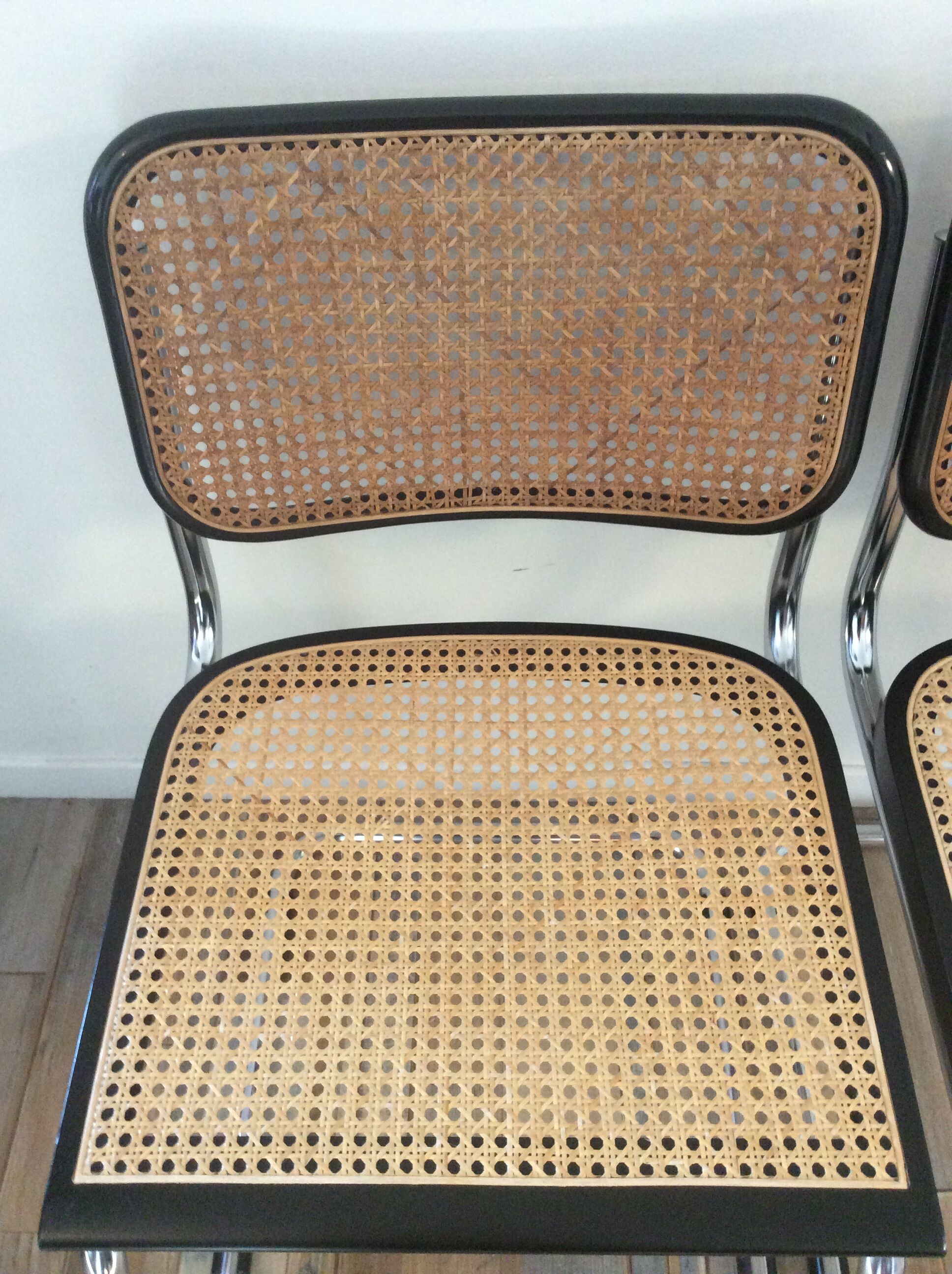 Pair of chairs Marcel Breuer Cesca B32