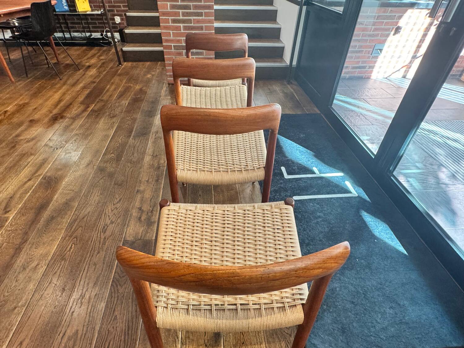 Set of 4 chairs by Niels Otto Moller