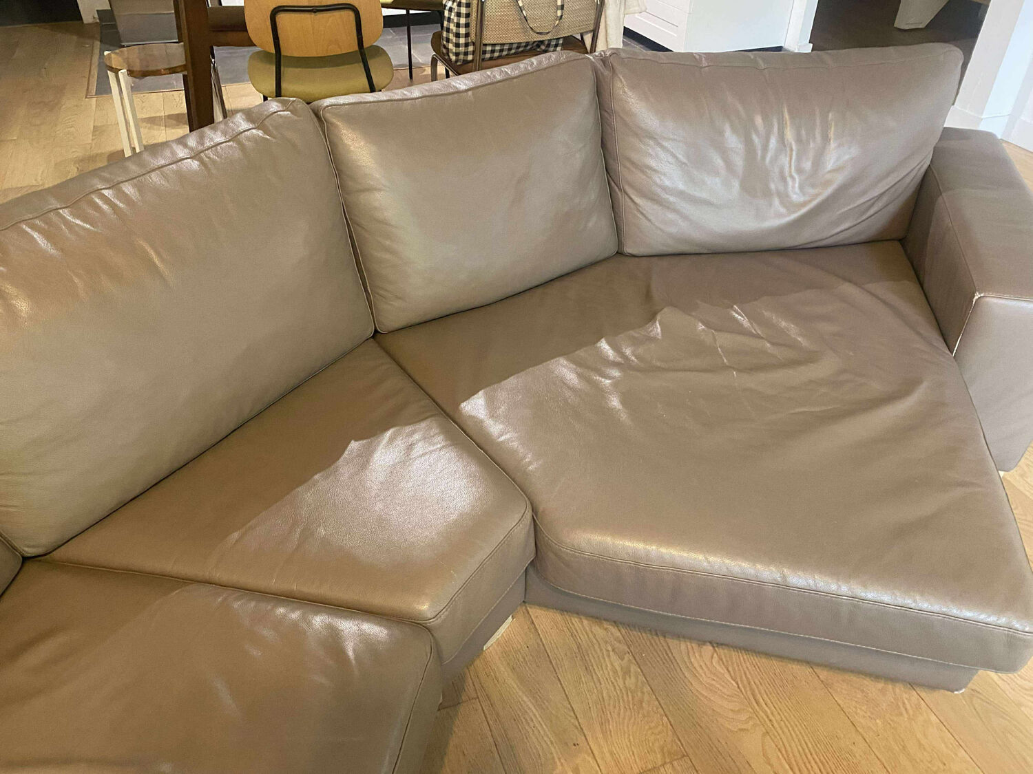 Canapé d'angle en cuir Bo concept