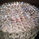 Vintage old glass ceiling lamp 1960/70 Ø 19.5 cm