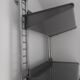 Grande étagère murale chrome design alu et métal 1970 industriel 220cm