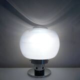 Vintage Table Lamp • Steel & Glass • Murano • Space Age • 1970