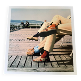 ⸻  Vintage Color Photograph from 1973 – Shoes on Wooden Deck