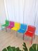 Set of 5 Vintage Pop Art Kids Chairs: SLOG Croatia 1980s
