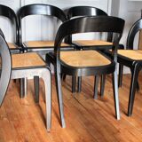Set of six Baumann Gondoles canchairs