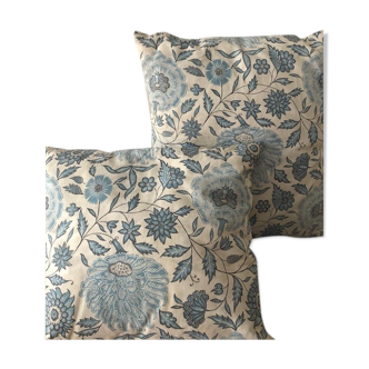 Two blue cushions