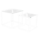 1960s pair of “Isocele” side tables by Max Sauze, France