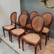 Series of 6 chairs canned Louis XVI