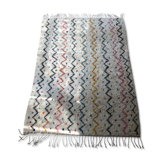 Berber carpet zigzag multi color