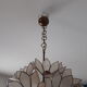 Lustre boule en laiton et nacre