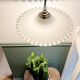 Vintage white opaline pendant lamp