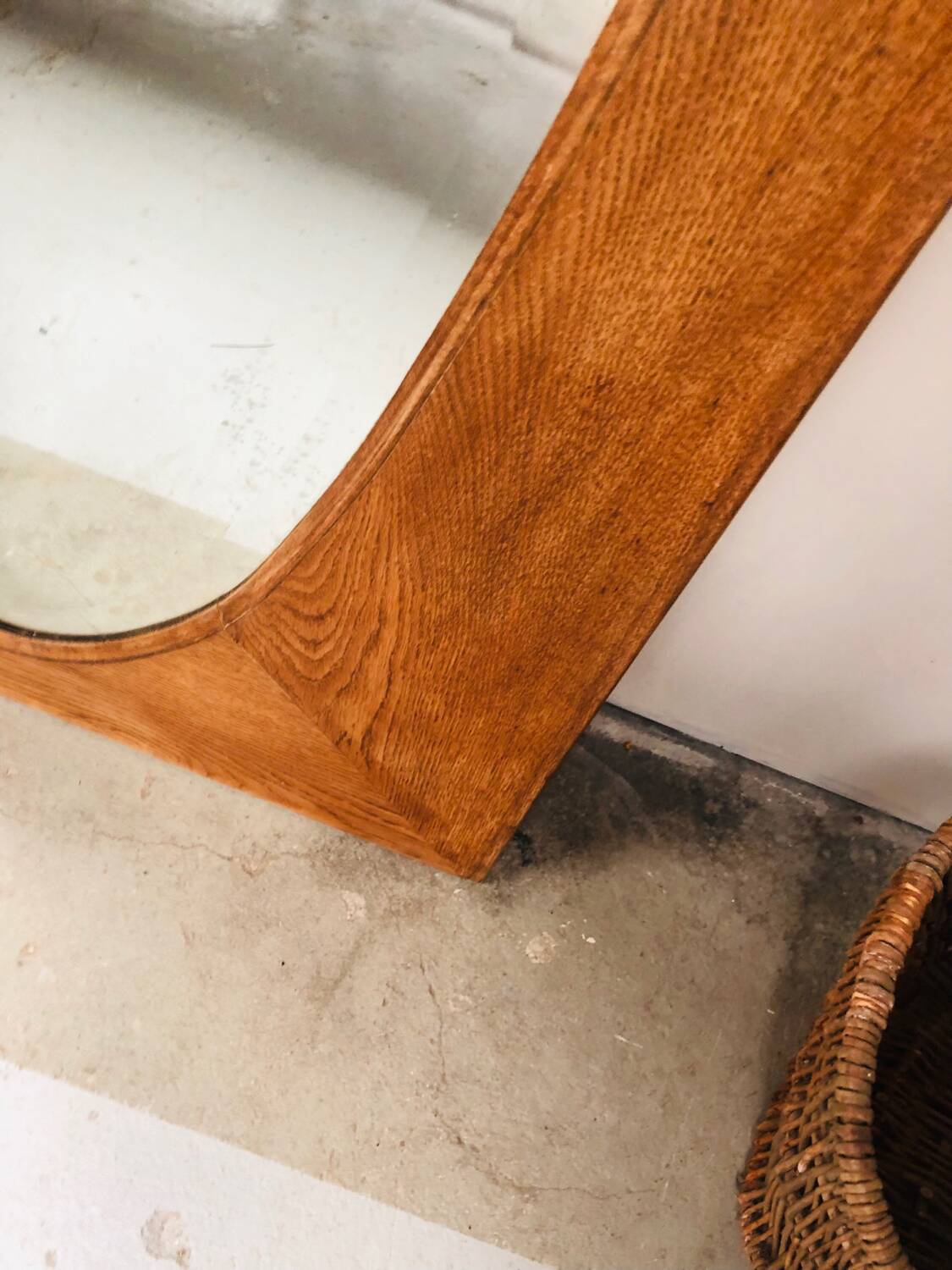 Old oak mirror