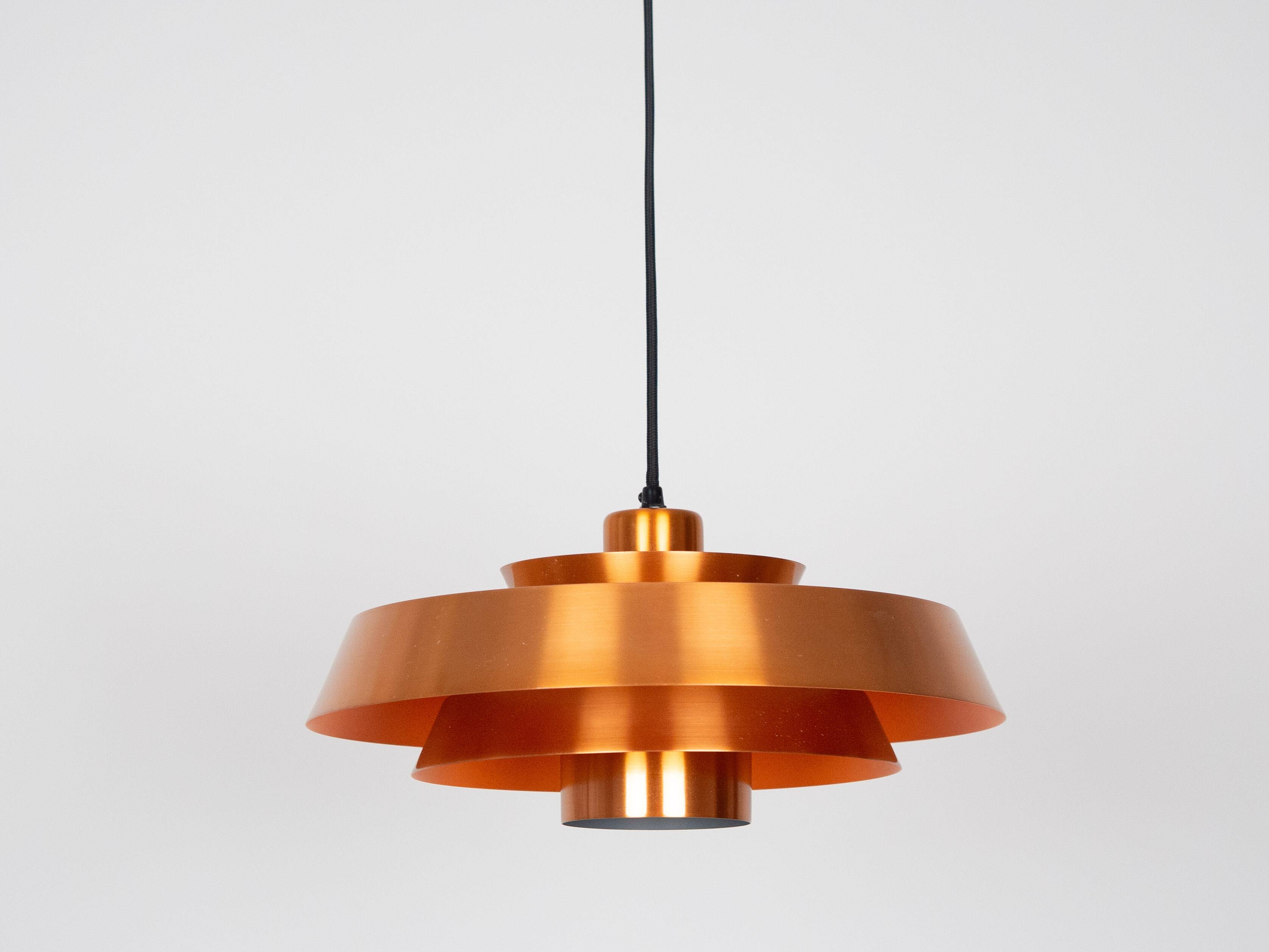 Danish vintage pendant lamp Nova by Jo Hammerborg, Fog og Moruo, 1963
