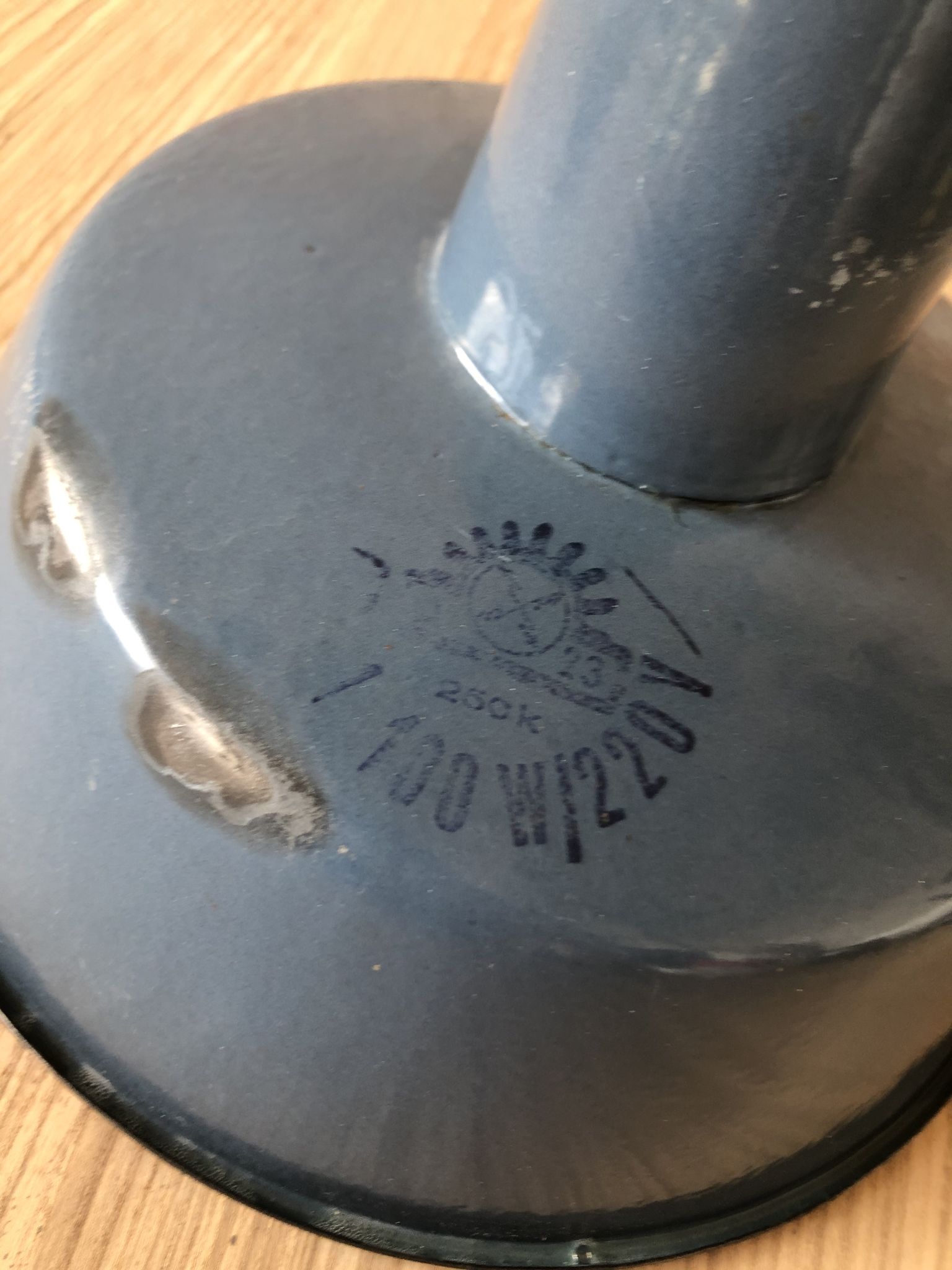 Vintage industrial factory ceiling lamp from wikasy a23, 1960s