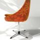 Suite de 4 fauteuils pivotants seventies