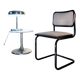 Chaise Cesca B32, noir et gris chiné, édition italienne