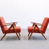 Mid Century Easy Chair Model B - 310 Var in Rusty Orange