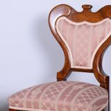 Ensemble de sièges restauré en chêne Biedermeier, noyer, construction stable, Autriche, années 1840
