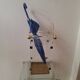 Fontana Arte inspired lucite / acrylic and brass umbrella stand, 1970s