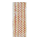 Vintage Chevron Yellow Turkish Hand-Knotted Tribal Runner 111x281
