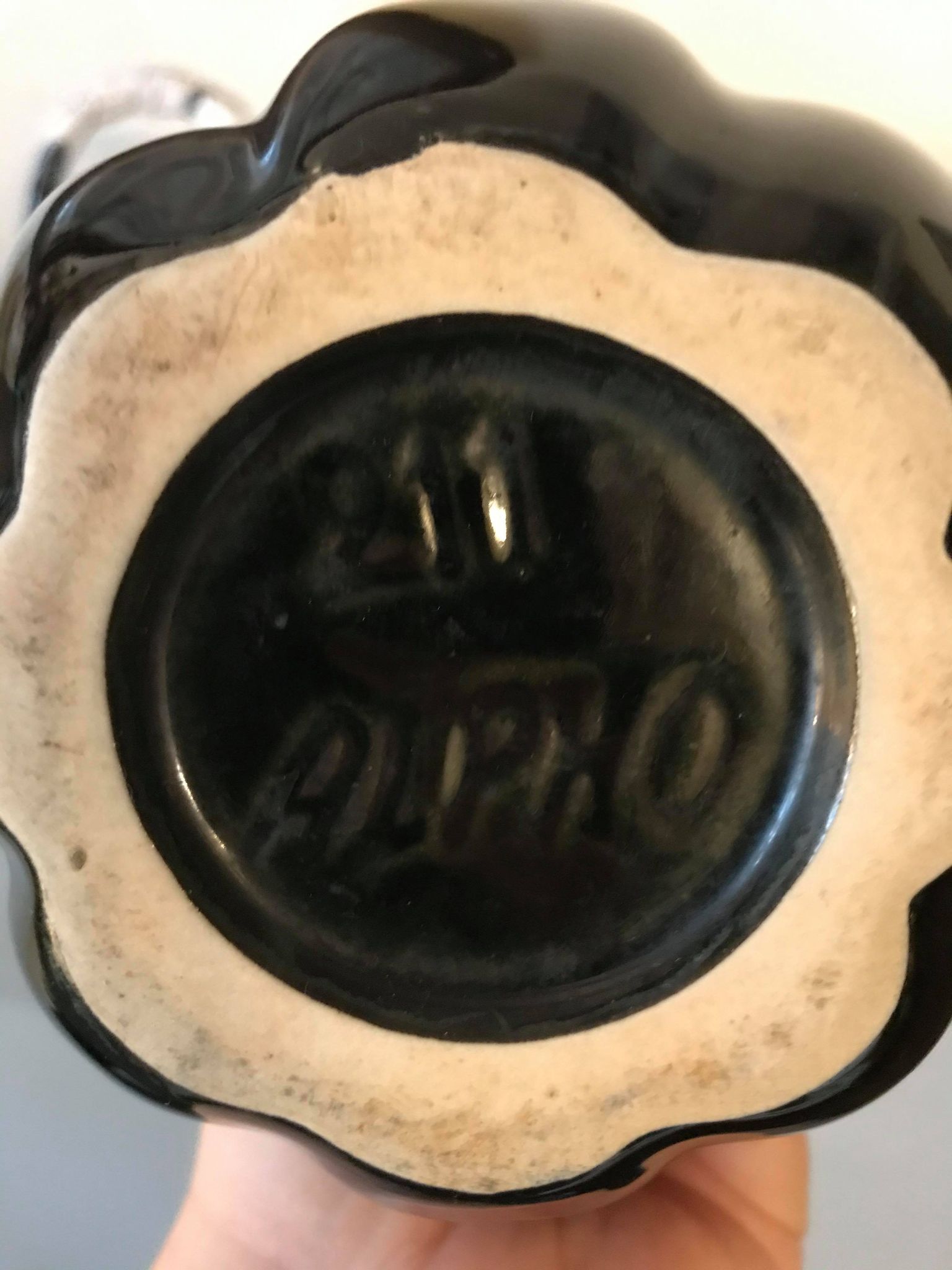 2 ceramic Alpho jugs Art Deco /St Uze Drôme Alphonse Mouton 1930-1980