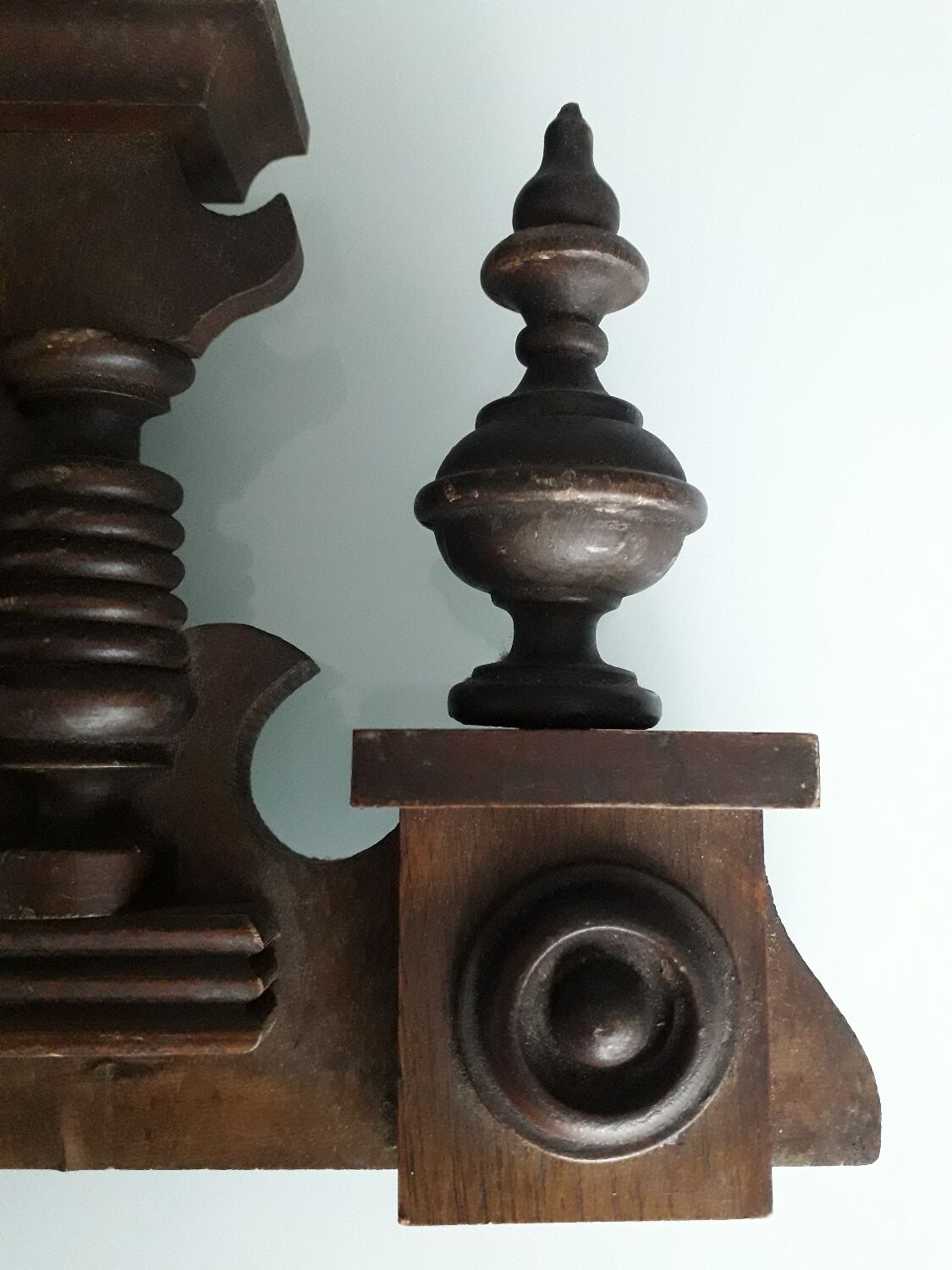 Fronton de meuble en bois 33 cm