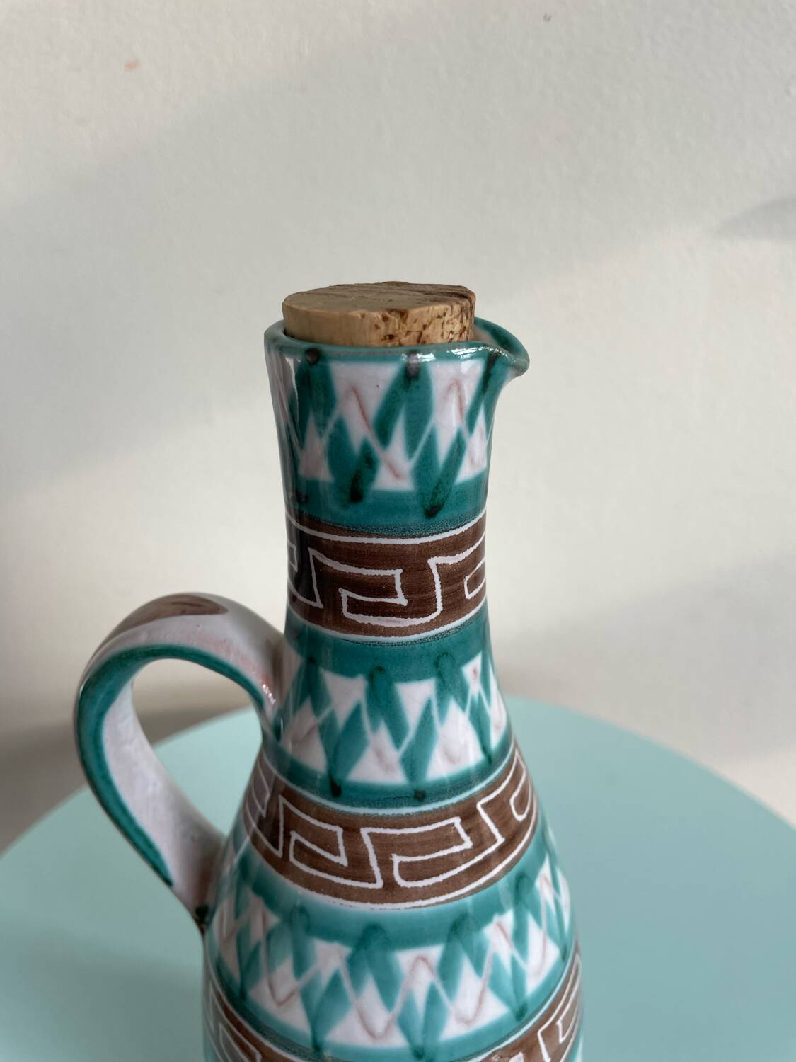 Ceramic bottle with spout by Robert Picault – Vallauris, m