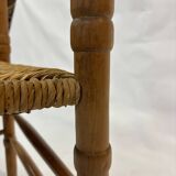 Art Deco chair minimalist oak wicker minimalist design