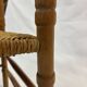 Art Deco chair minimalist oak wicker minimalist design