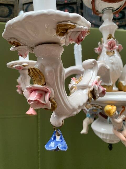 Capodimonte chandelier.