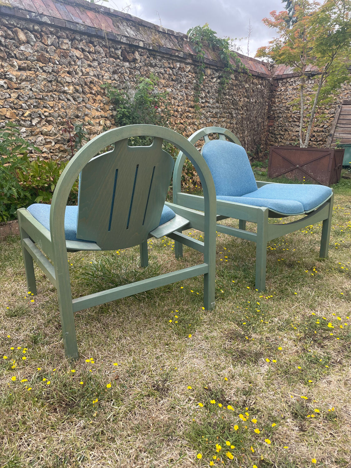 Pair of vintage Baumann armchairs, Argos model