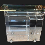 David Lange vintage plexiglass table