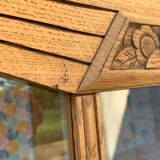 Parisian wardrobe glazed art deco 1920 raw wood